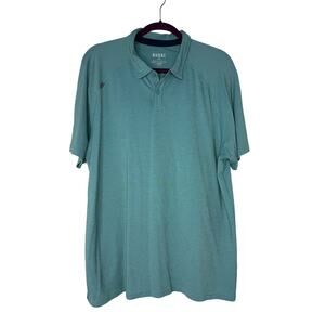 Rhone Commuter Polo Shirt XL Teal Blue Performance Stretch Golf